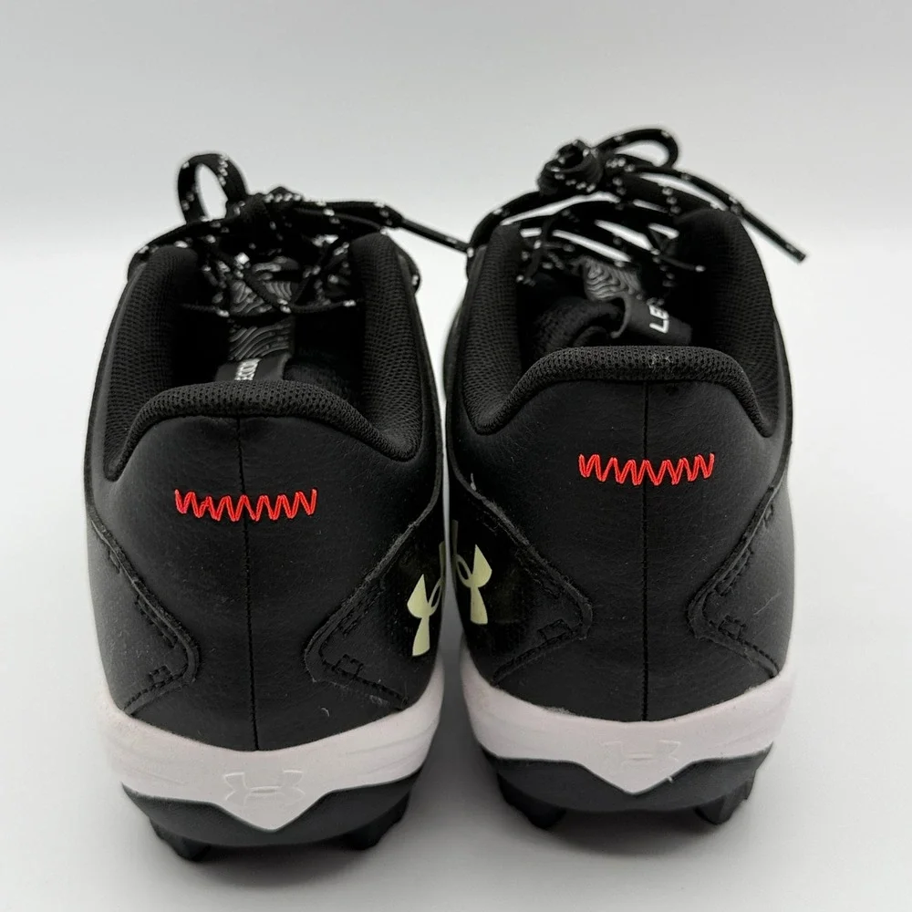 Under Armour Leadoff RM Baseball Cleats Kids 1.5Y Black White 3025593-001